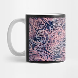 Mesmerizing abstract pink and rose spirals Mug